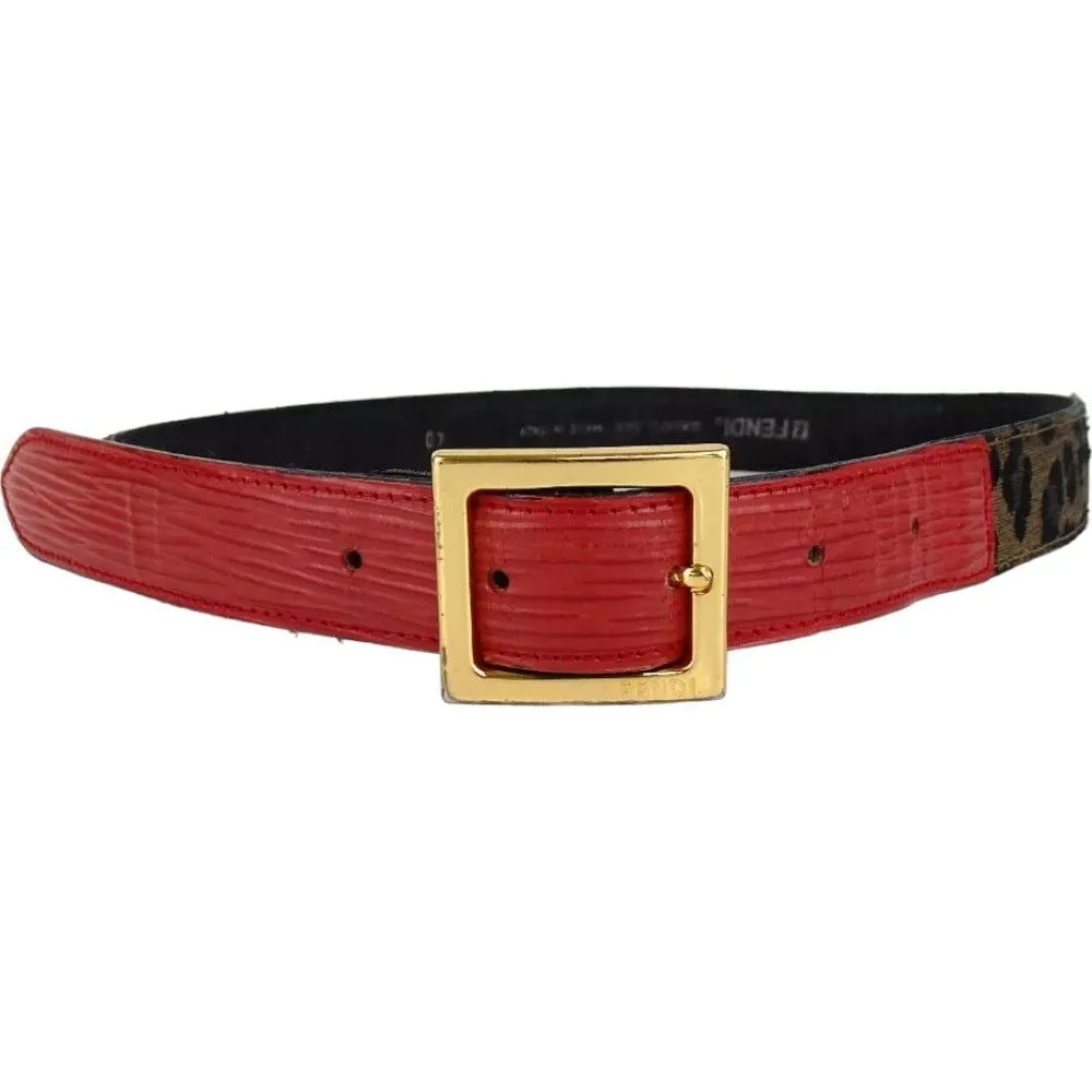 559161AN (S2) Fendi Belt Brown PVC