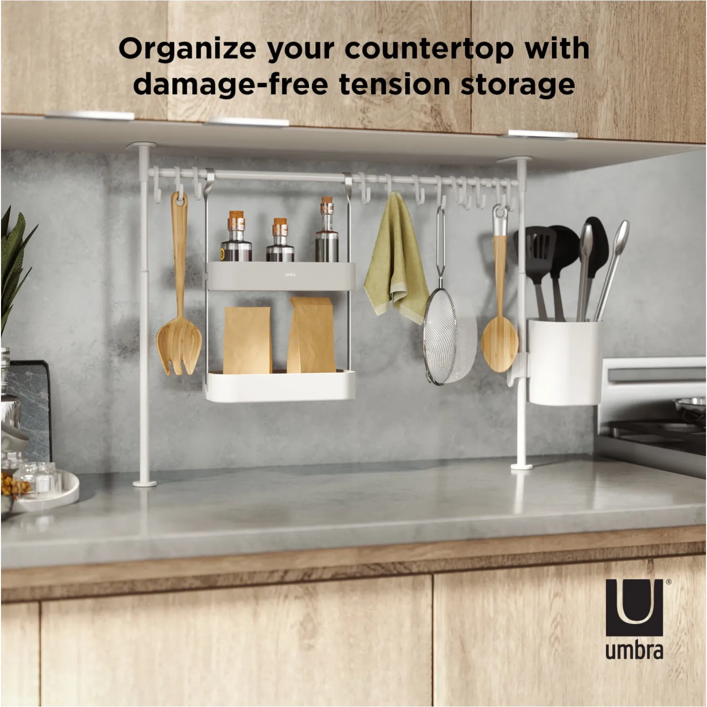 ANYWHERE TENSION KITCHEN ORGANIZER