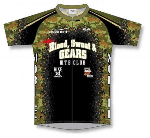 Athletic Knit Custom Cycling Jersey Design 1302