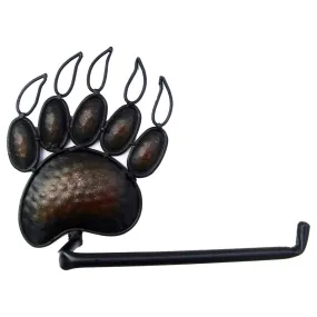 Black Bear Rustic Cabin Lodge Toilet Paper TP Holder Decor