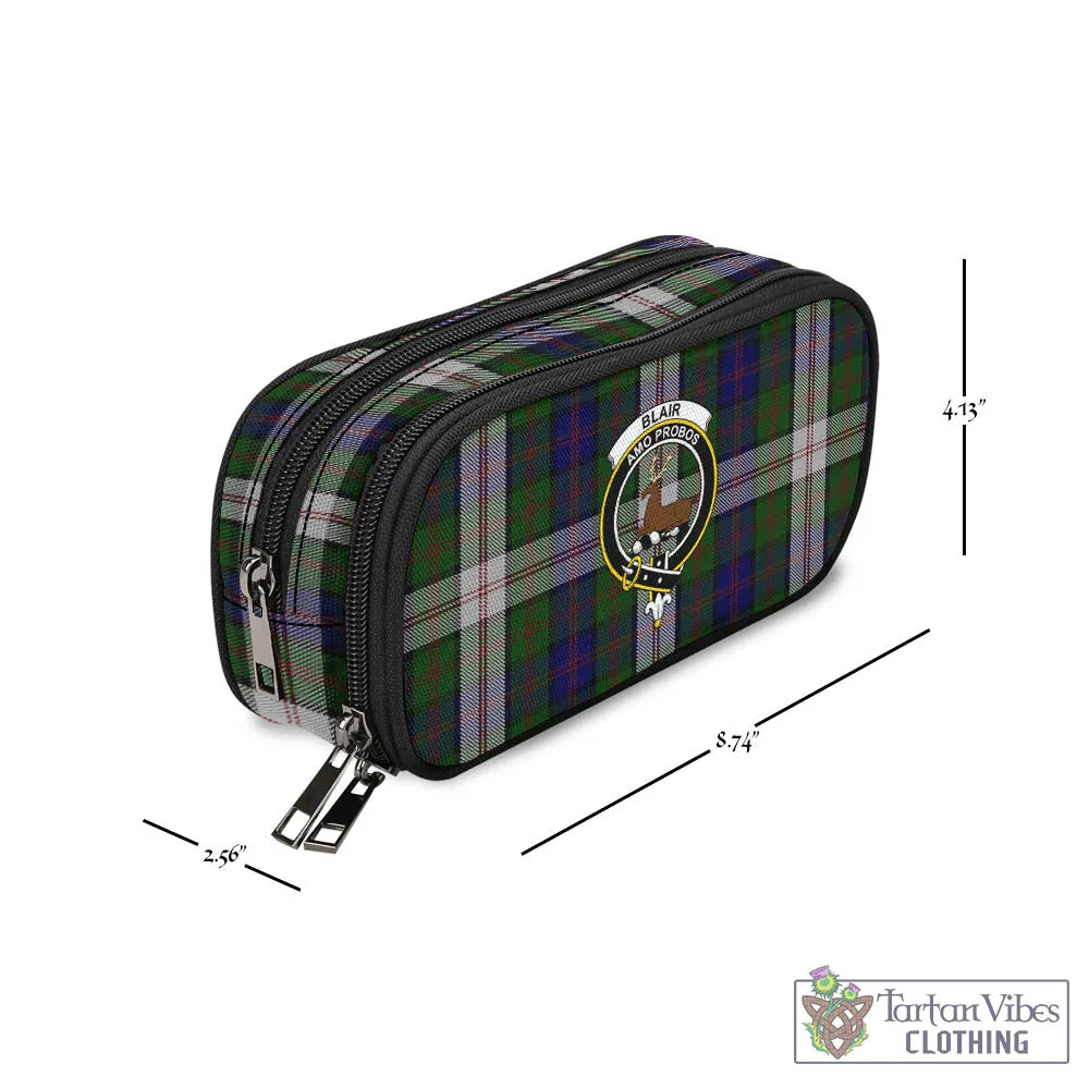 Blair Dress Tartan Pen and Pencil Case with Family Crest