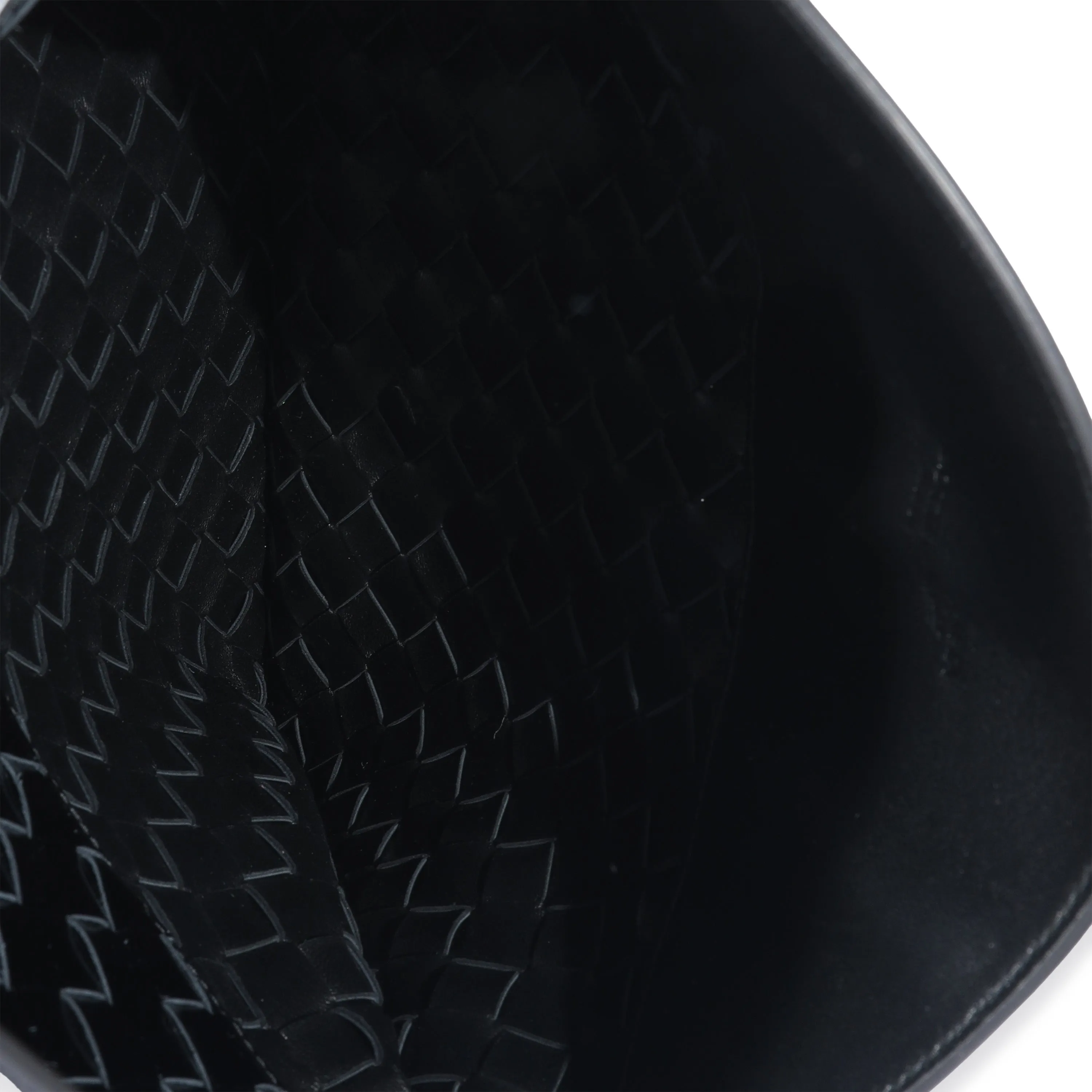 BOTTEGA VENETA Black Intrecciato Patent Shoulder Bag
