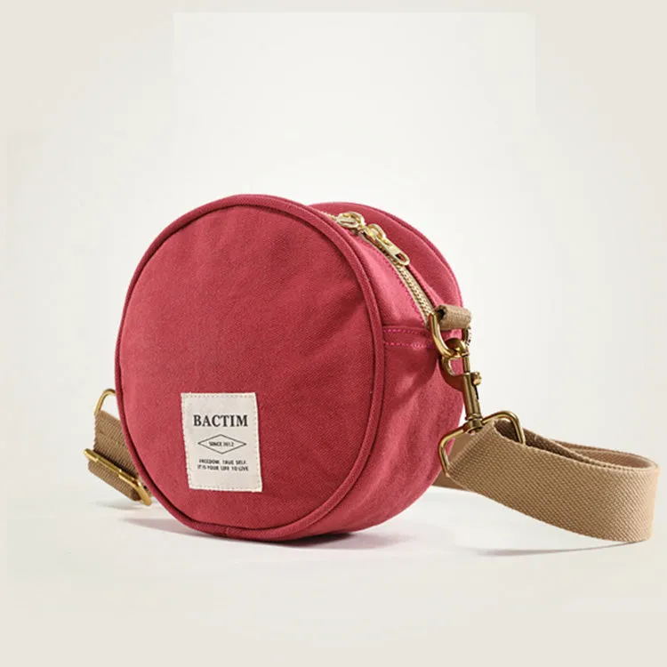Chic Womens Red Canvas Shoulder Bags For Ladies Side Purse For Women