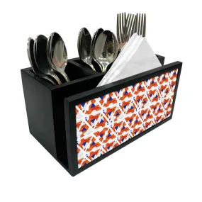 Cutlery Tissue Holder Napkin Stand -  Pattern Shade