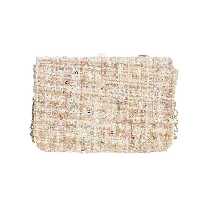 Dear Ellie Tweed Handbag - Nude