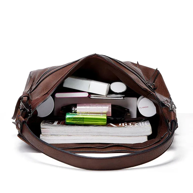 Fiona™ Classic leather shoulder bag