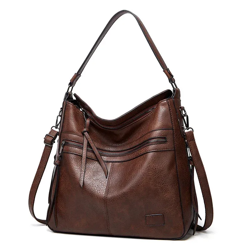 Fiona™ Classic leather shoulder bag