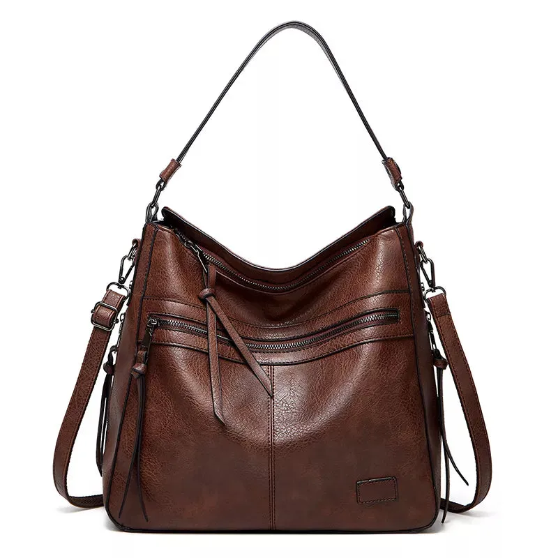 Fiona™ Classic leather shoulder bag