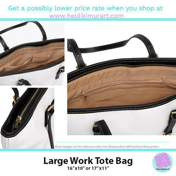Grey Snake Print Tote Bag, Snake Reptile Python Print Best Designer PU Leather Shoulder Bag