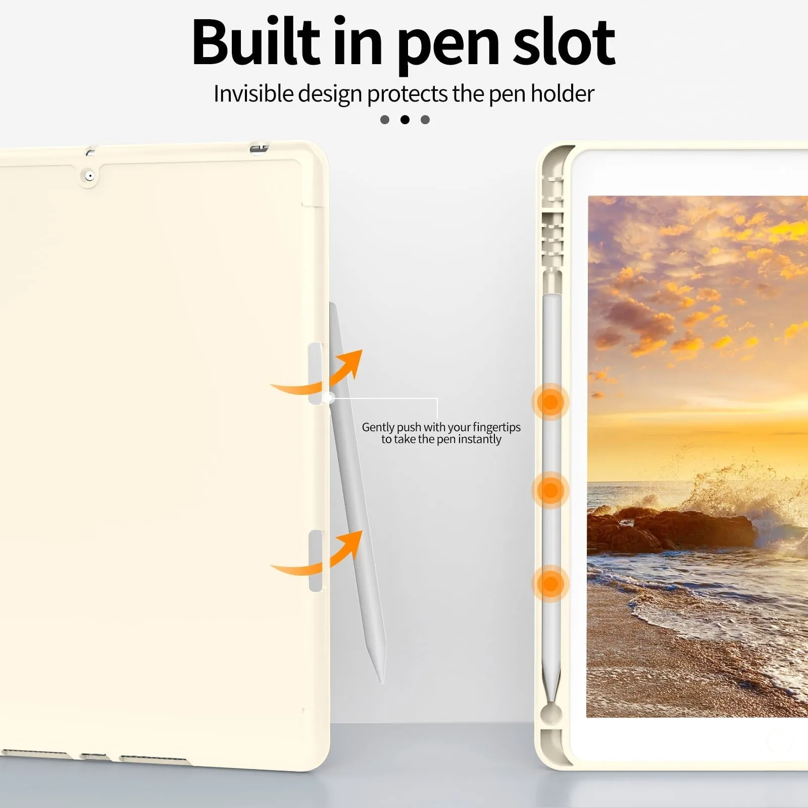 iPad 10.2 Case for iPad 9th Generation 2021 /iPad 8th Generation 2020 / iPad 7th Gen 2019 with Pencil Holder, Auto Sleep/Wake for Slim Soft Back Smart Cover, iPad 10.2 inch Case, Black