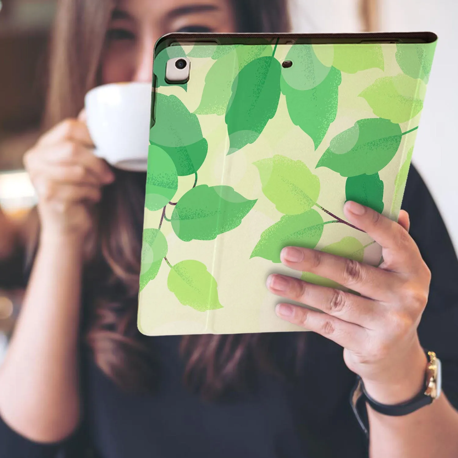 iPad Folio Case - Leaves