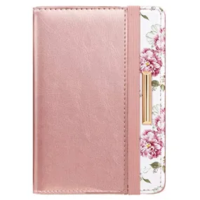 Passport Holder Cover Travel RFID Blocking Passport Cover Cute Slim Passport Wallet with Elastic Band for Women