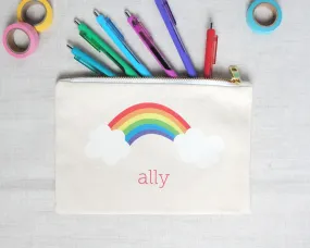 Personalized Rainbow Pencil Pouch