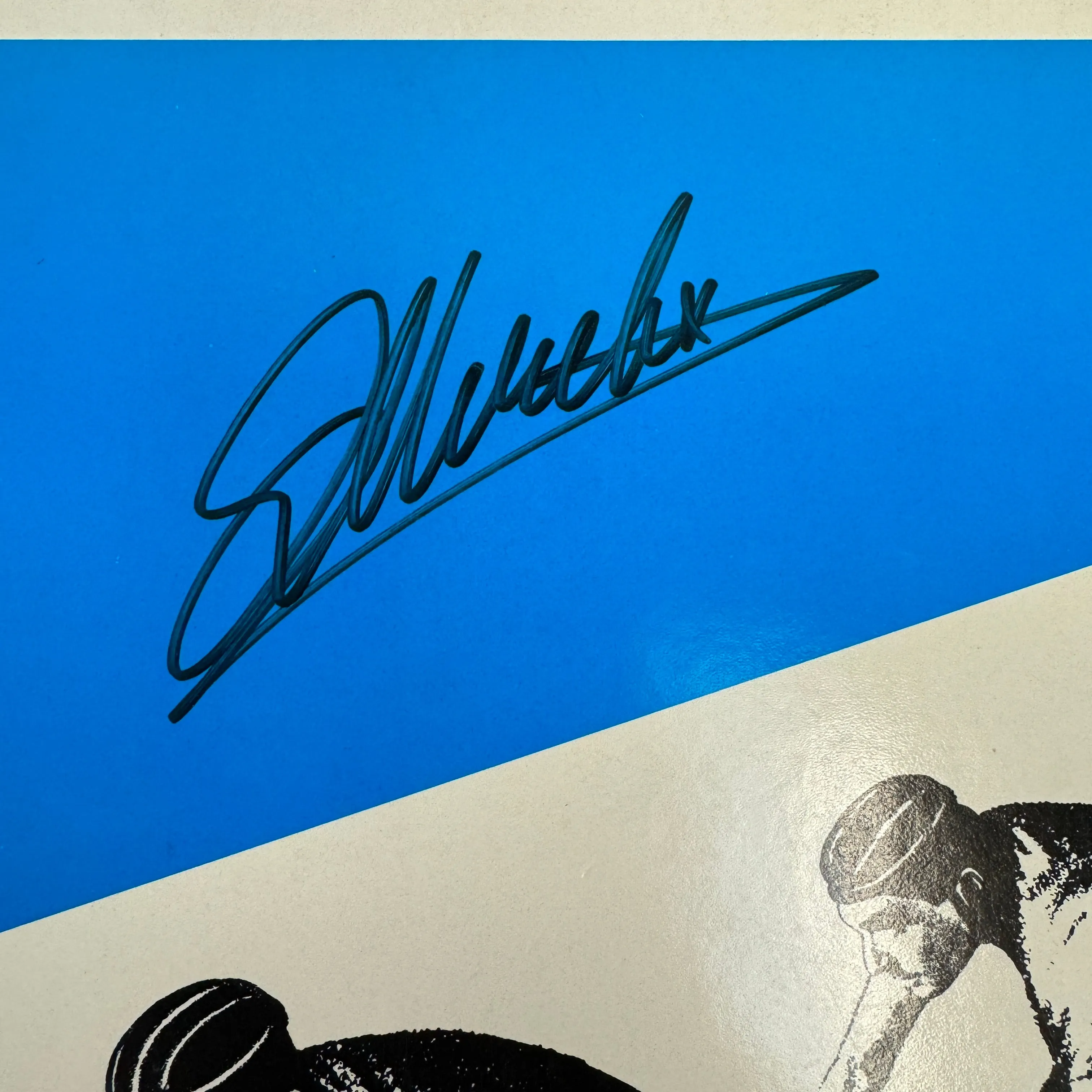 Rare! 1980s Eddy Merckx Autograph Signed Kraftwerk Tour De France Record Album Cover