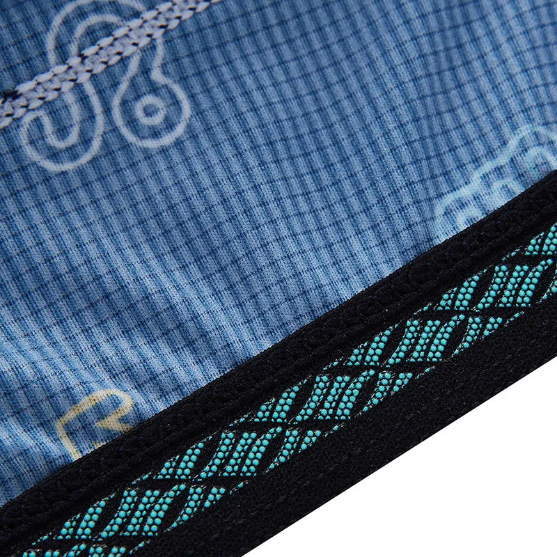 Santic Yadin Blue Men Cycling Jersey Short Sleeve