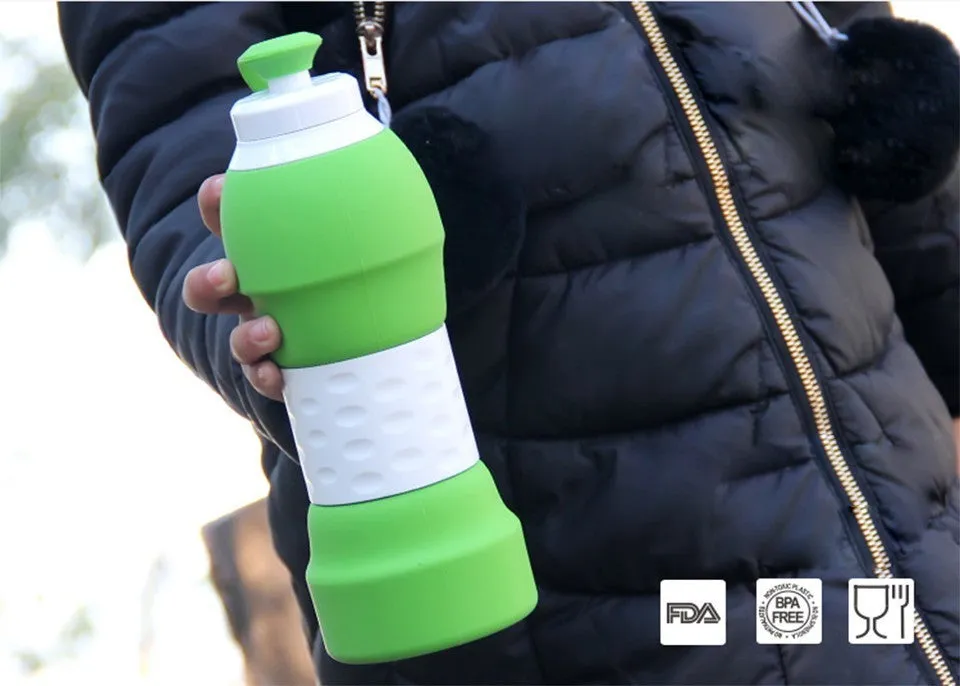 Shaker Silicone Water Bottle