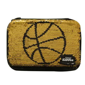Smily Bling Basket Ball Pencil Case Black Black-Sk11001057