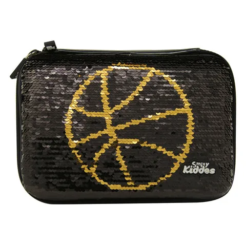 Smily Bling Basket Ball Pencil Case Black Black-Sk11001057