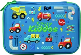 Smily Kiddos Double Compartment Pencil Case Blue