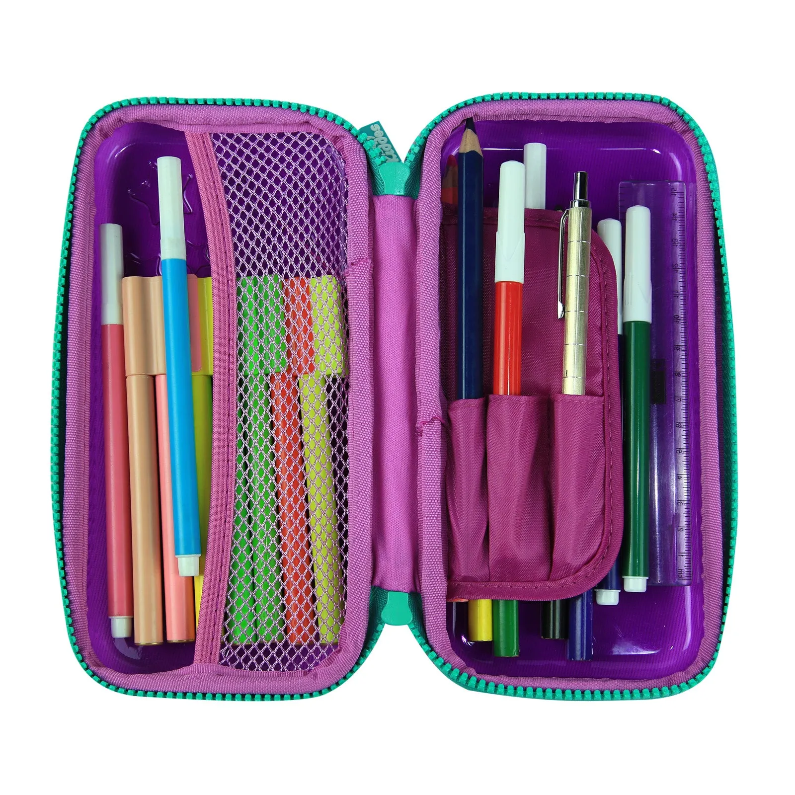 Smily Kiddos PVC Small Pencil Case Purple