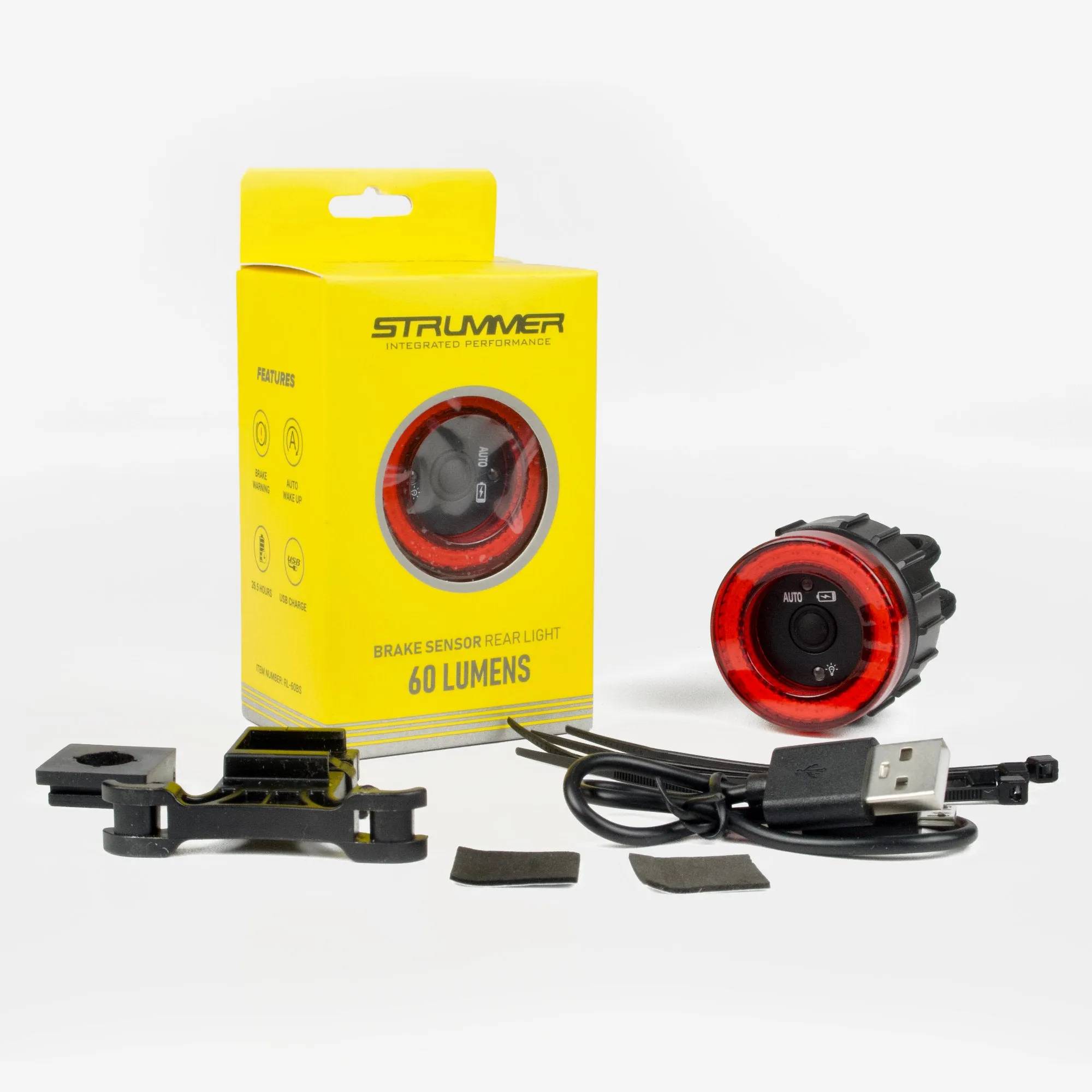Strummer RL-60BS Smart Rear Light (with Brake Sensor & Auto Wake Up)