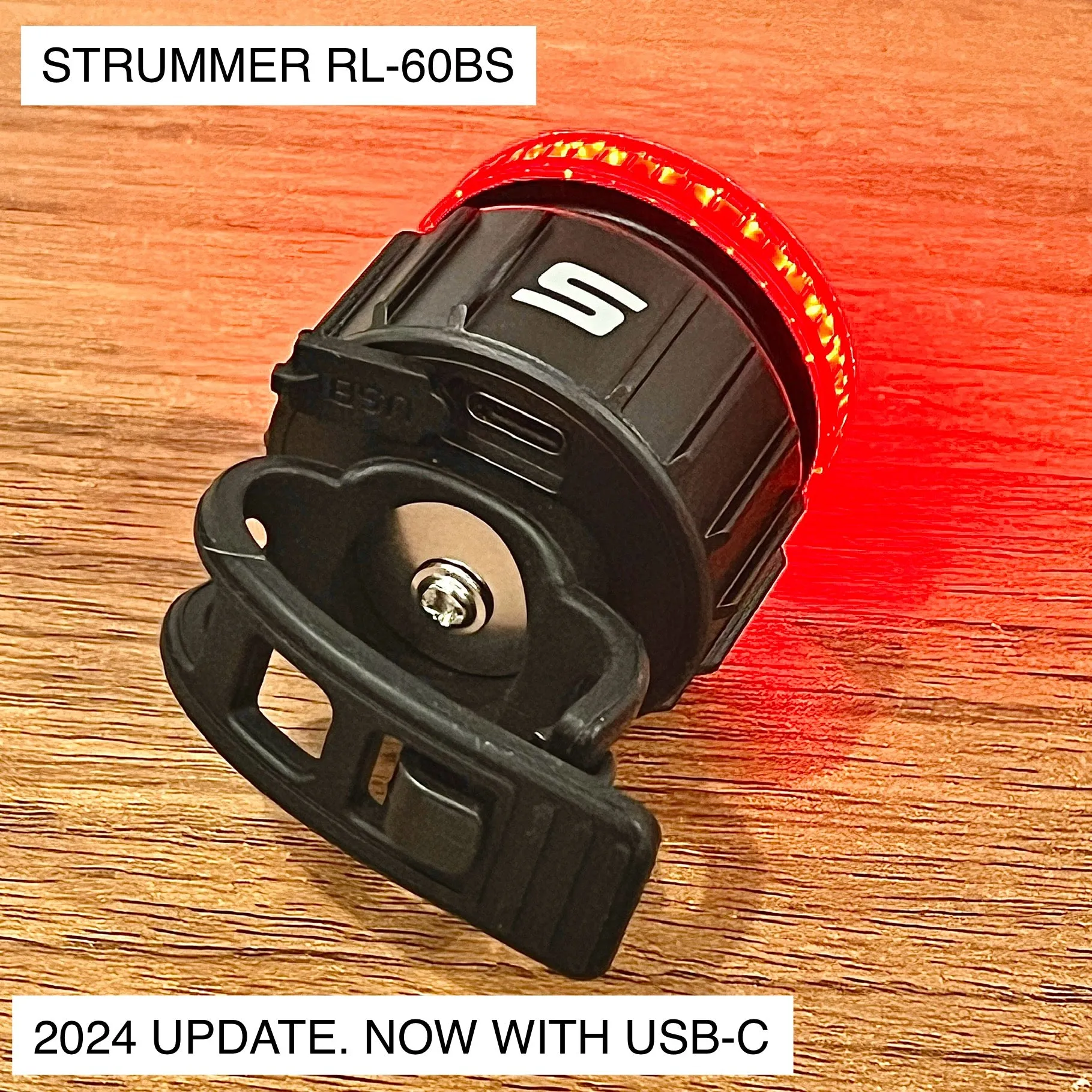 Strummer RL-60BS Smart Rear Light (with Brake Sensor & Auto Wake Up)
