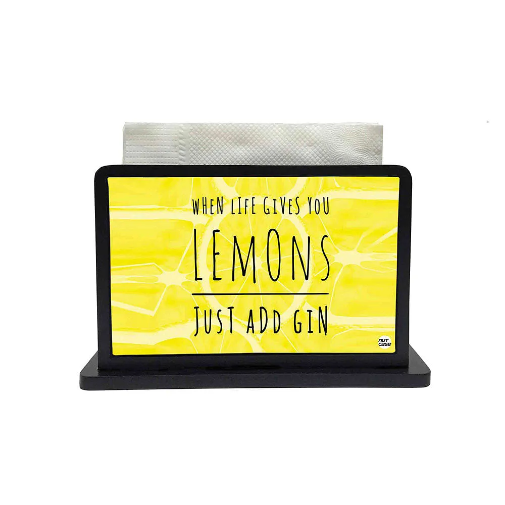 Tissue Holder Paper Napkin Stand - Lemons