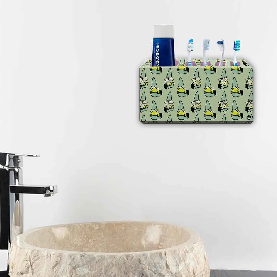 Toothbrush Holder Wall Mounted -Gnome Green