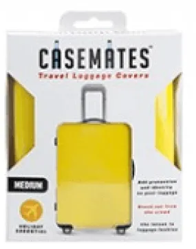 Travel suitcase cover - Medium - perfect for ensuring your luggage stands out! -Yellow