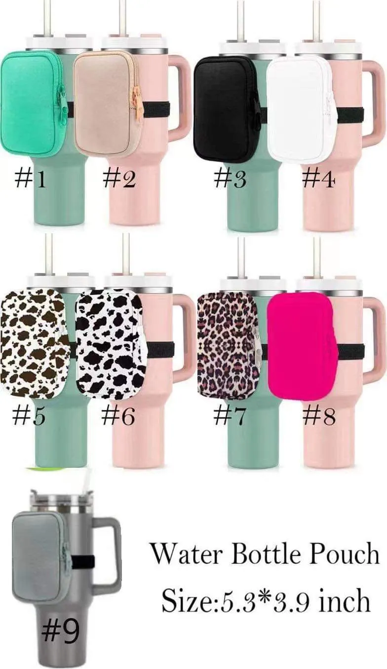 Water Bottle Pouch - #8 Hot Pink