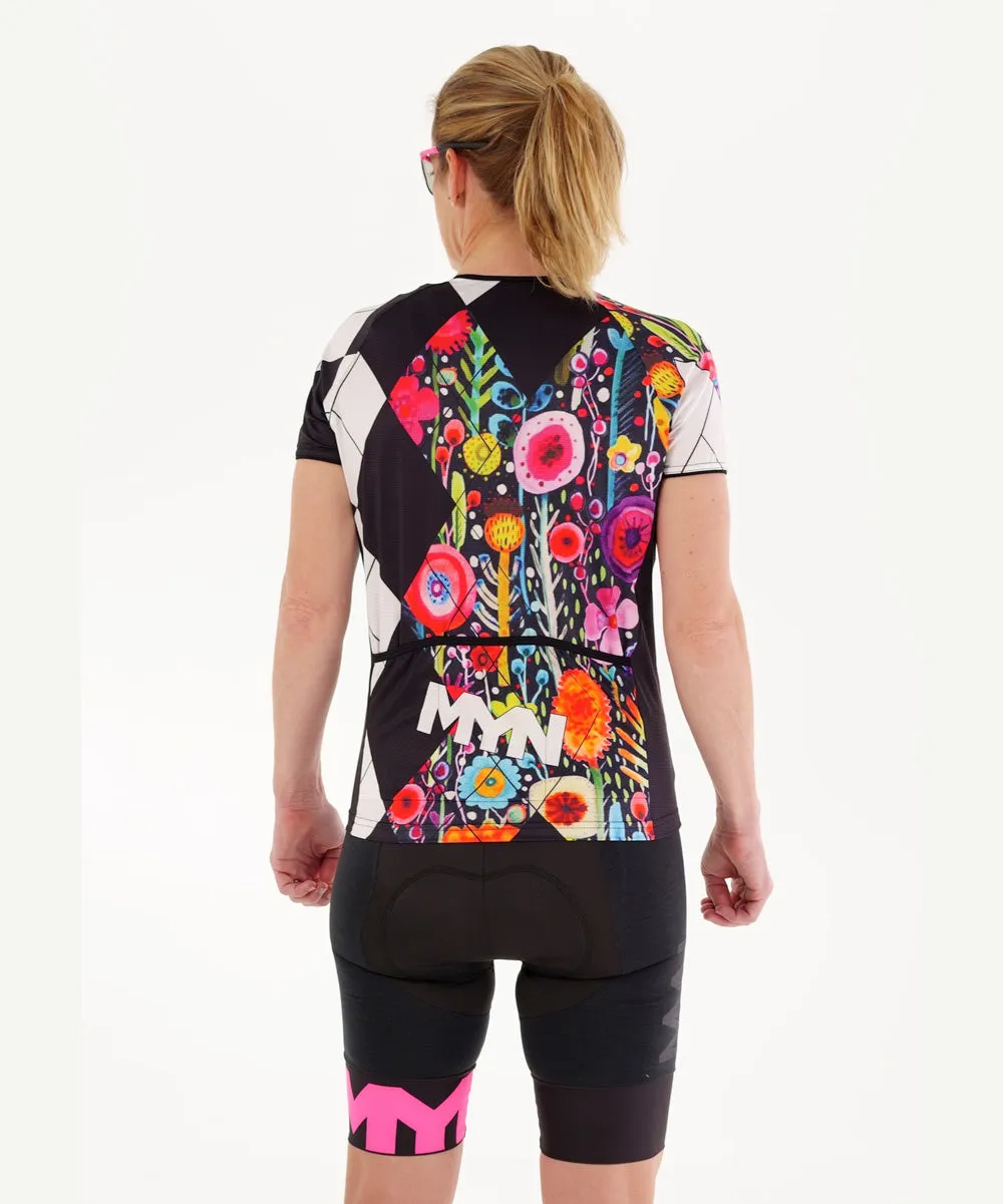 WILD FLOWER Cycling Jersey for Women