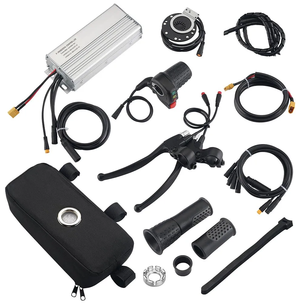 Yescom 26" Electric Bicycle Motor Front Wheel Fat Tire Kit 48v 1000w